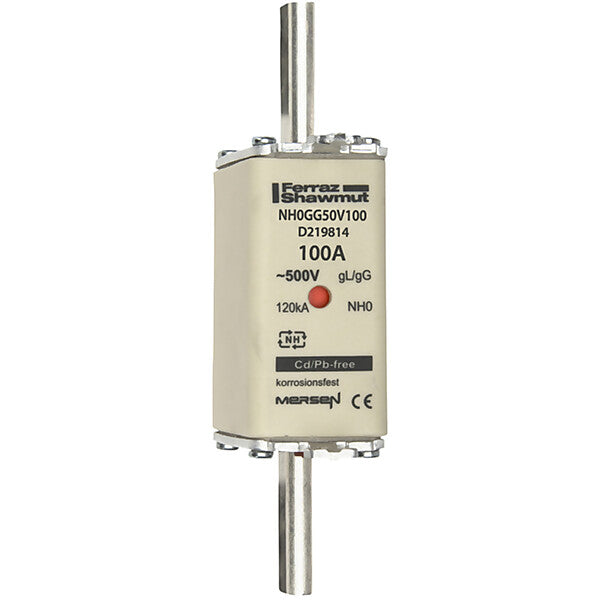 Mersen NH-Sicherungseinsatz SF Gr.0 gG 100A/500V KM NH0GG50V100